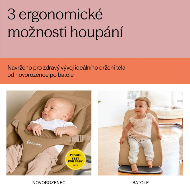 ERGOBABY l EVOLVE lehátko MESH - Camel 7