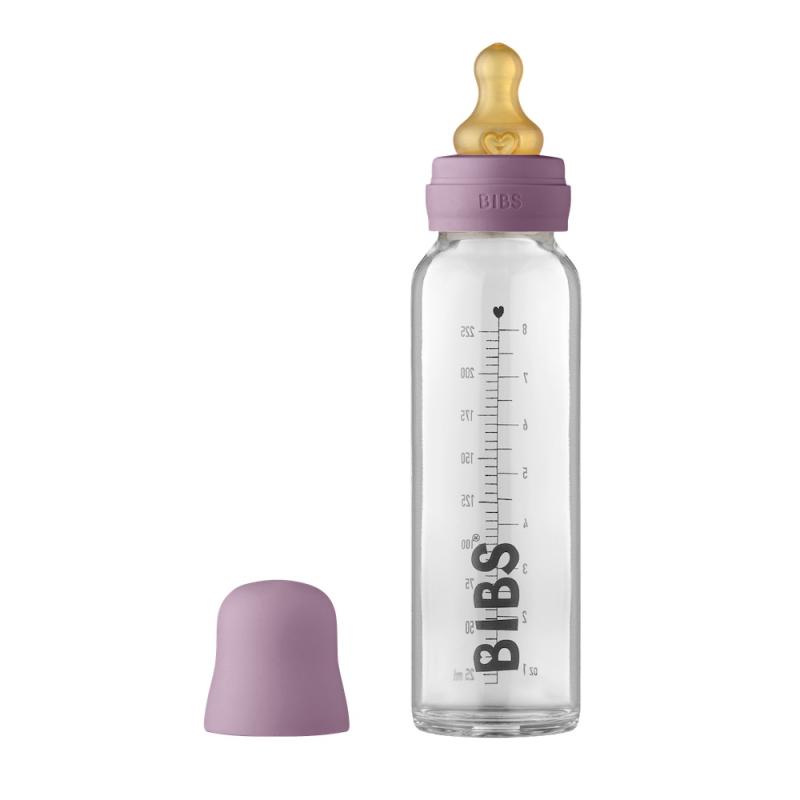 BIBS Baby Bottle sklenená fľaša 225ml, Mauve