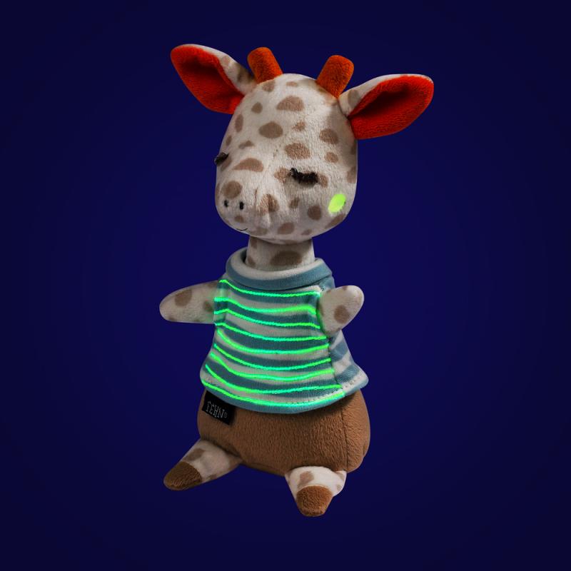 Plyšová hračka žirafa s taškou, GoodNight