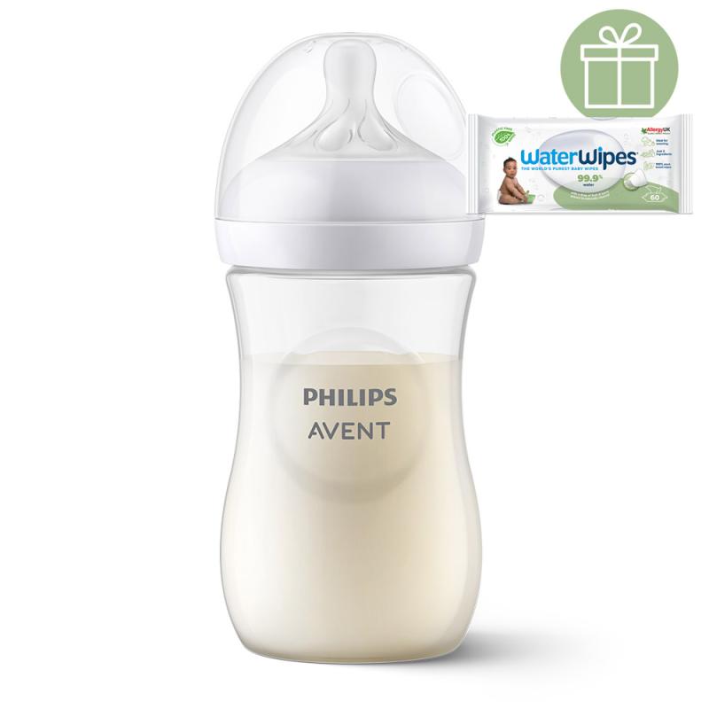 Philips AVENT Fľaša Natural Response 260 ml, 1m++WW Soapberry 60ks