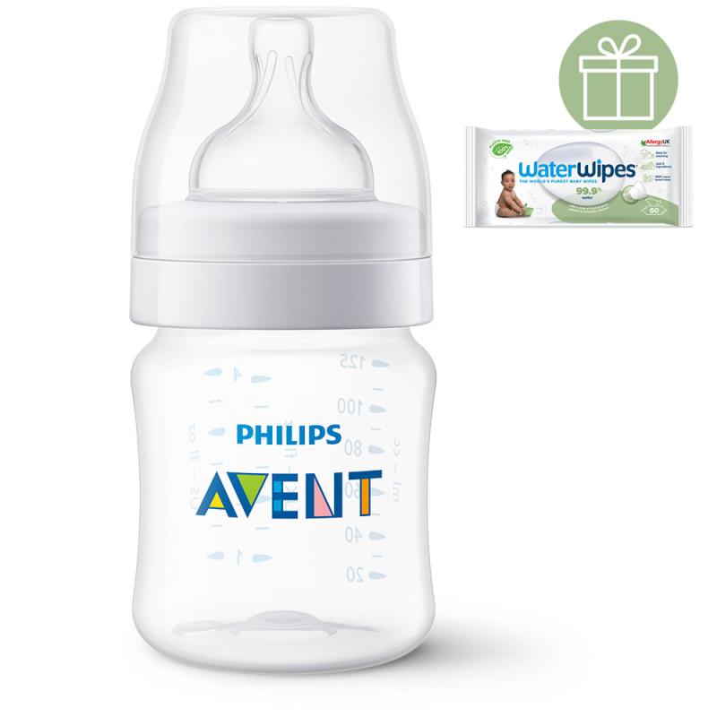 Philips AVENT Fľaša Anti-colic 125ml, 0+m+WW Soapberry 60ks