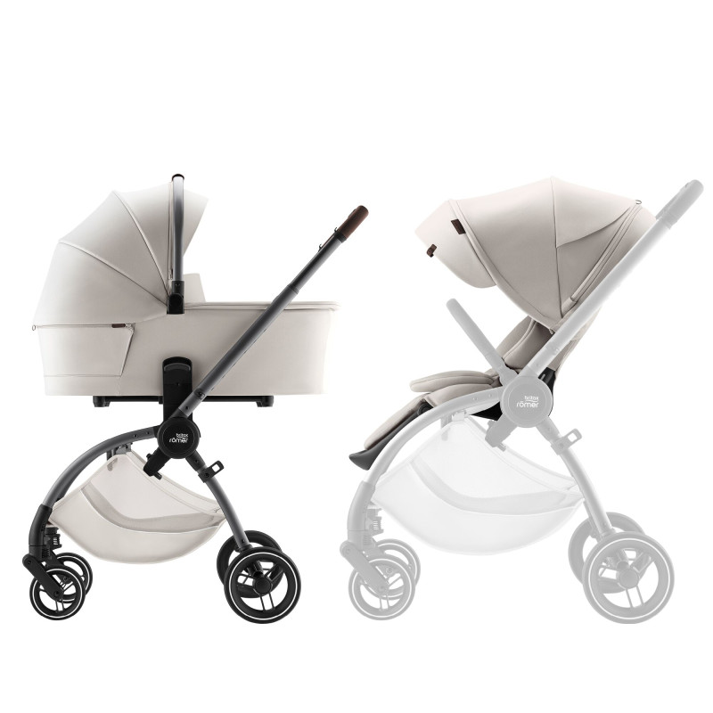 Sada kočíka Rio + hlboká vanička Lux, Soft Taupe