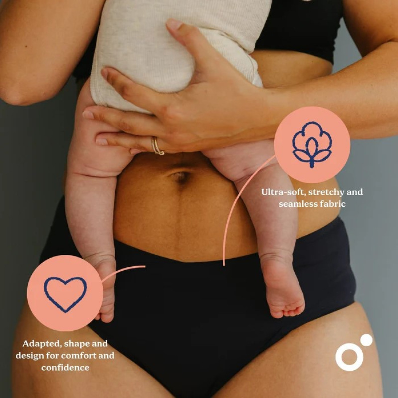 Popôrodné a menstruačné nohavičky, Black_ XS-S-M 5