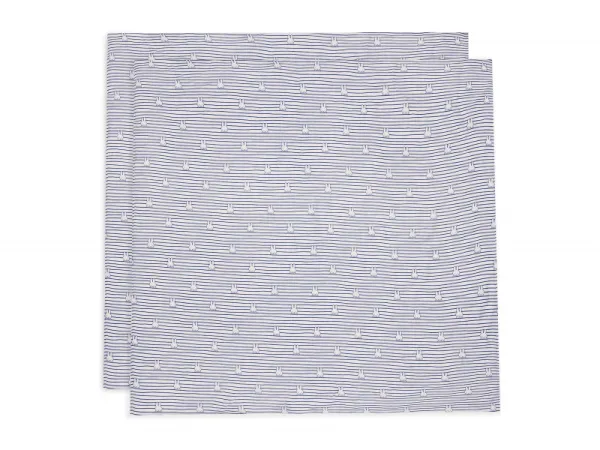 Plienky zavinovacie 2ks 115x115 cm Miffy Stripe Navy