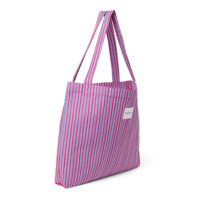 STUDIO NOOS - Poplin MOM BAG | Rasberry Striped 2