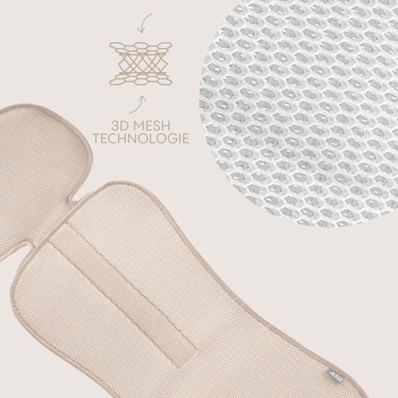 Priedušná podložka do autosedačky Breeze sk. 2/3, Boss Grey 3