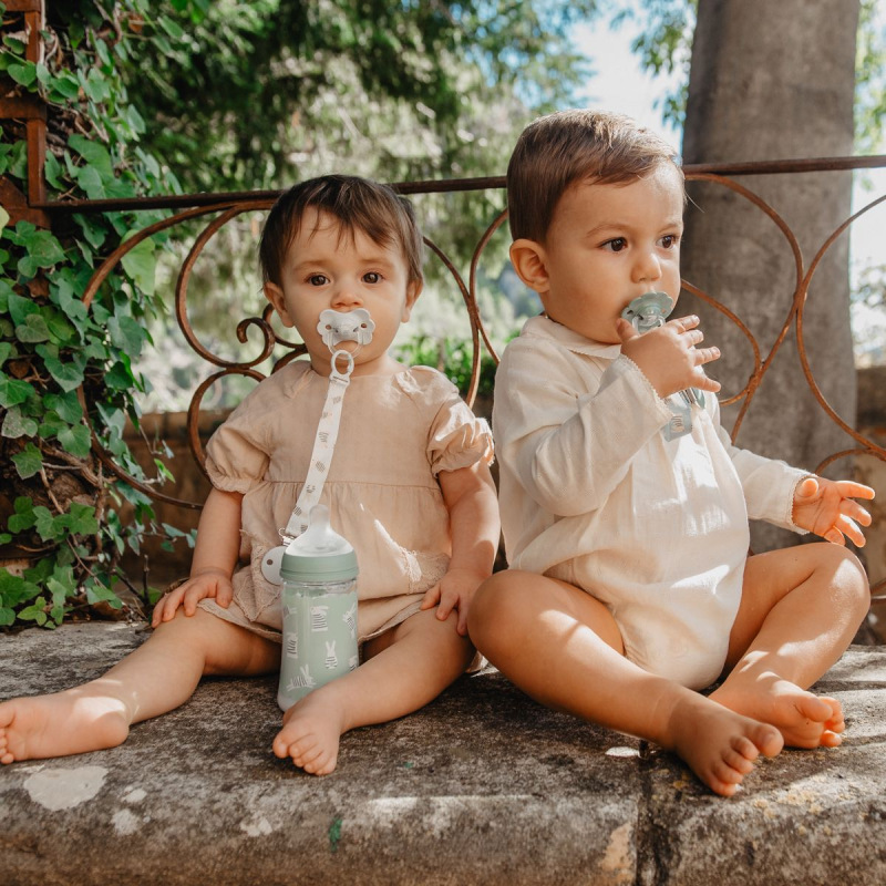 SUAVINEX | Dojčenská fľaša WONDERLAND NEW 360ml FYZIOL PRŮTOK L - zelený králik 5