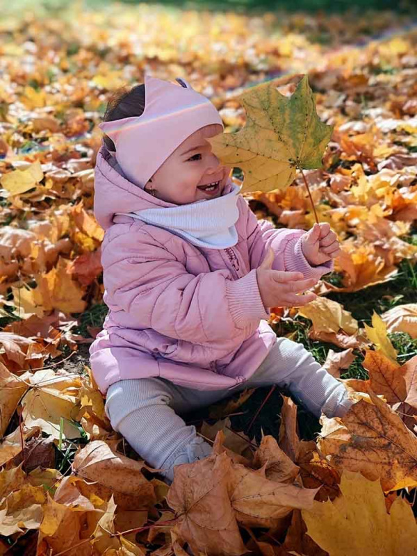 Korunková detská čelenka - BABY PINK 3