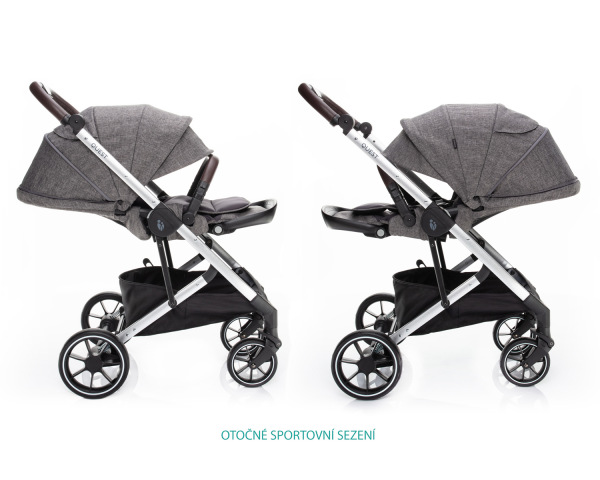 Set kočík Quest+ korba+ adaptéry, Tornado Grey/Silver 4