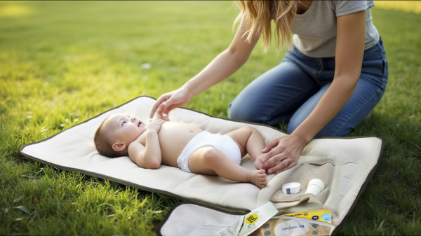 Cestovná prebaľovacia podložka, Ivory beige 11