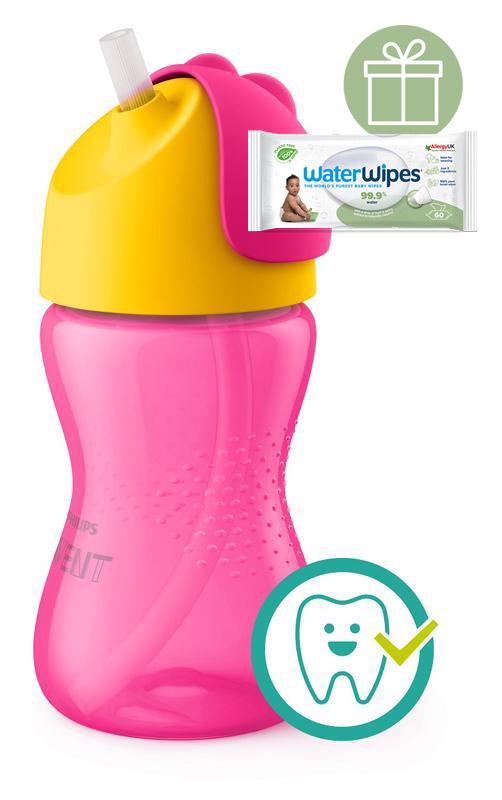 Philips AVENT Hrnček 300 ml Bendy s ohybnou slamkou dievča+WW Soapberry 60ks