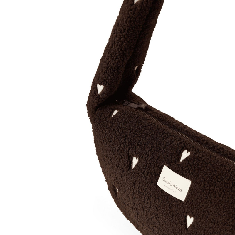 STUDIO NOOS - Teddy Mini Cross Body Bag | Chocolate Hearts 3