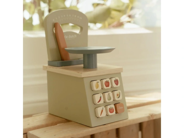 Kuchynská váha drevená 3