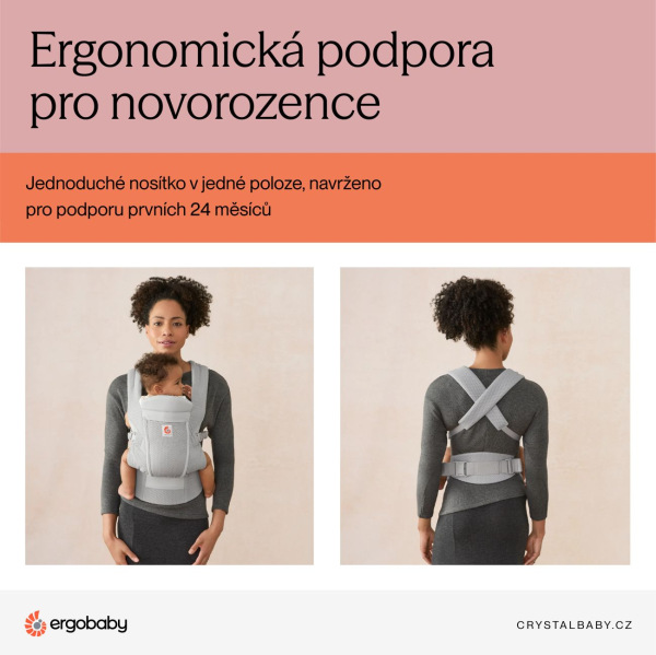 ERGOBABY | Nosič OMNI LITE Mesh - Pearl Grey 9