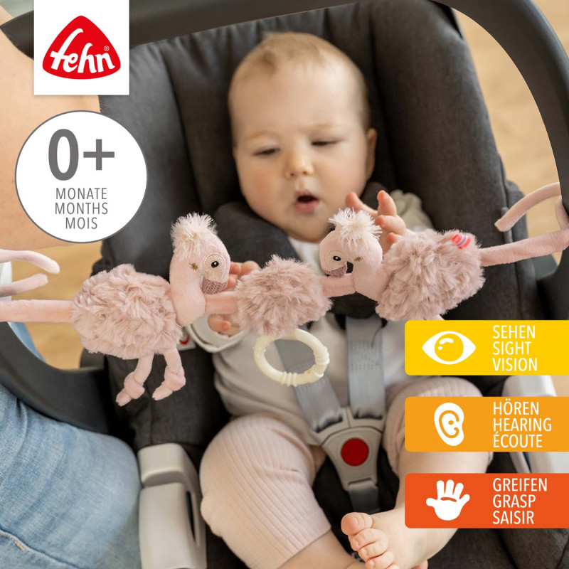 Reťaz na kočík plameniak, Pink 1