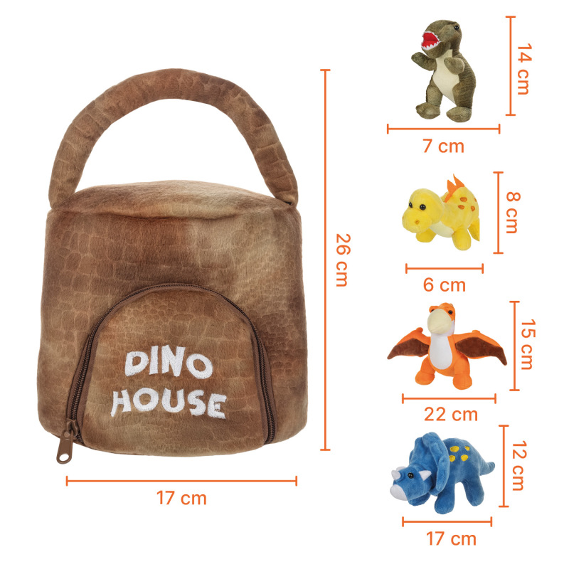 Plyšový set hračiek, Dino 1