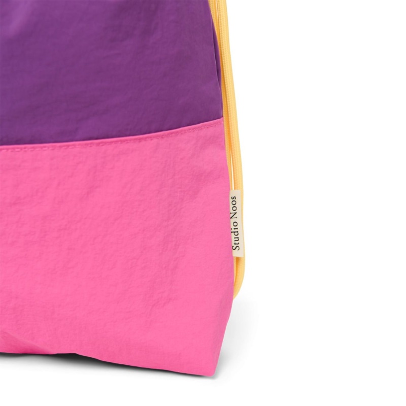 STUDIO NOOS - Patchwork Gym bag - tělocvičný vak | Bright Pink 2