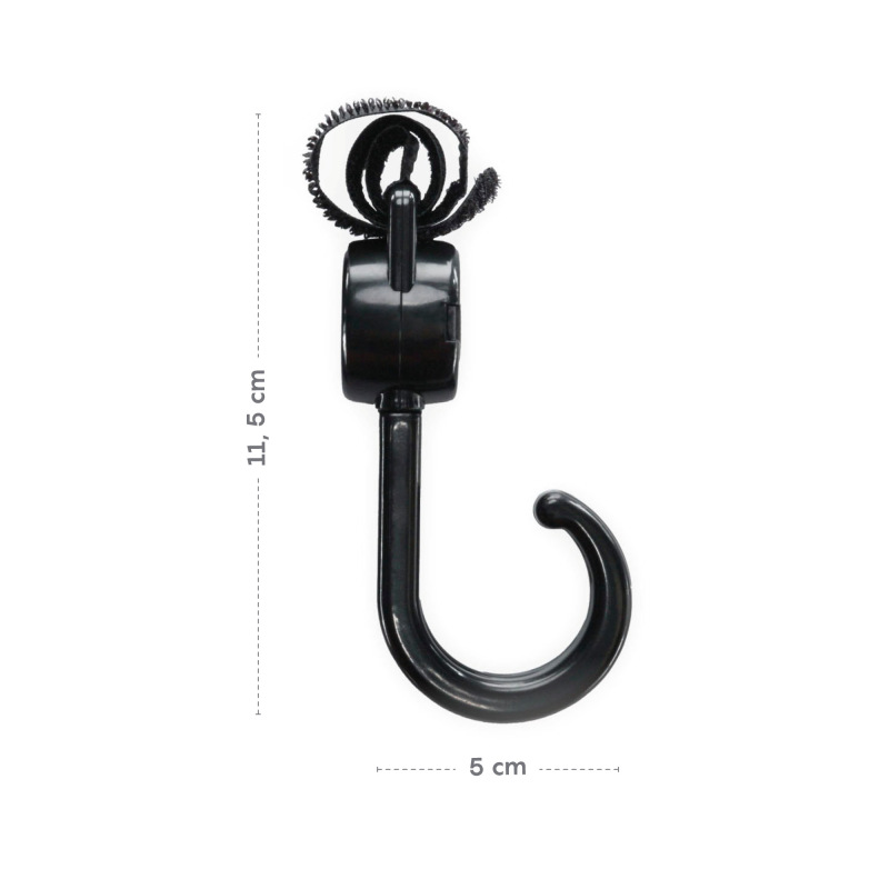 Dvojitý háček na kočárek 2 ks, Black 3