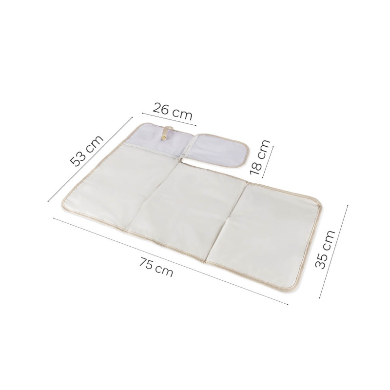 Cestovná prebaľovacia podložka, Ivory beige 3