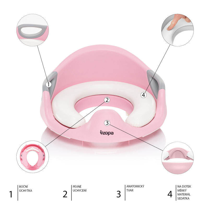 WC sedátko Coach, Blush Pink 6