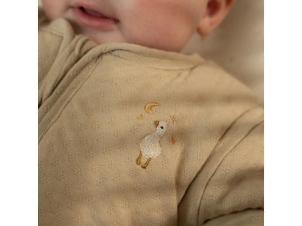 Spací vak s oddeliteľnými rukávmi 90 cm Husa Beige Newborn Naturals 3