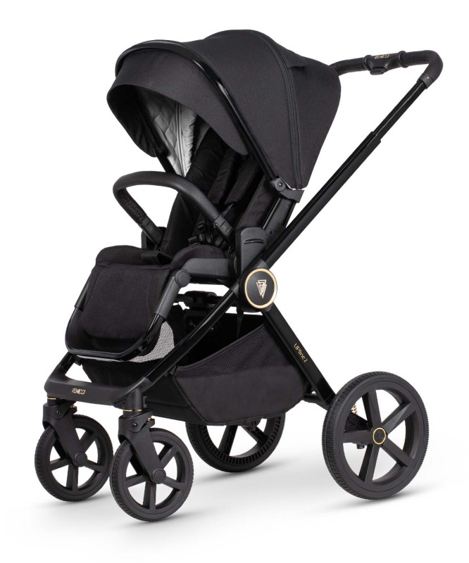 Venicci Upline 2 ALL BLACK + autosedačka + adaptéry 5