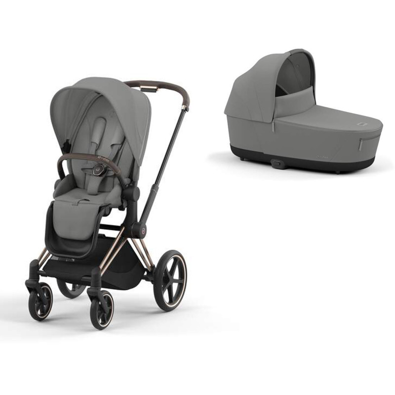 Cybex e-Priam Rose Gold, Mirage Grey elektrický kočík