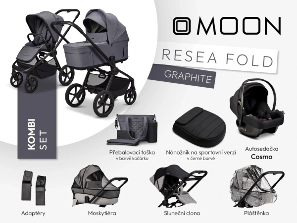 Moon ReSea FOLD kombi set - GRAPHITE