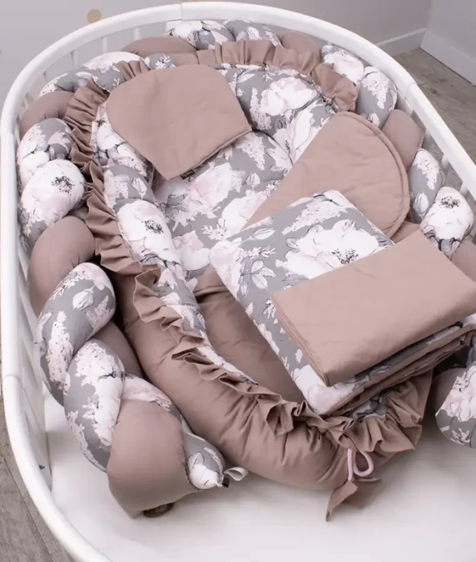 Hniezdo pre bábätka Bavlna Classic - TMAVÉ PIVOŇKY 2