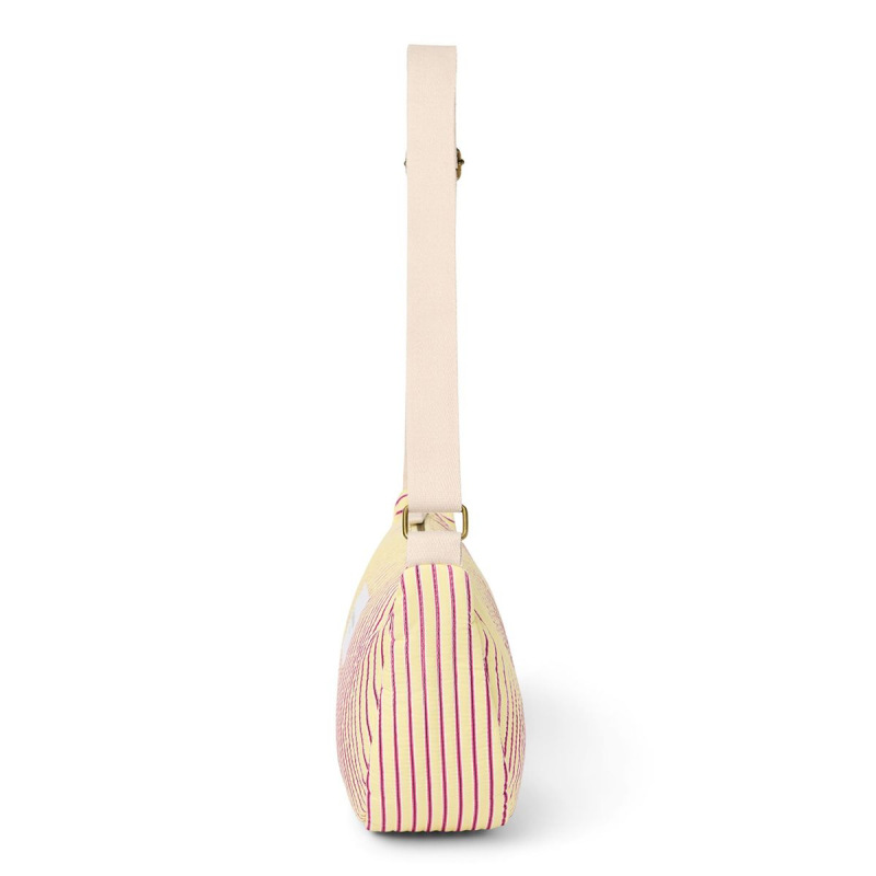 STUDIO NOOS - Poplin Adult FANNY kabelka | Butter Yellow Striped 1