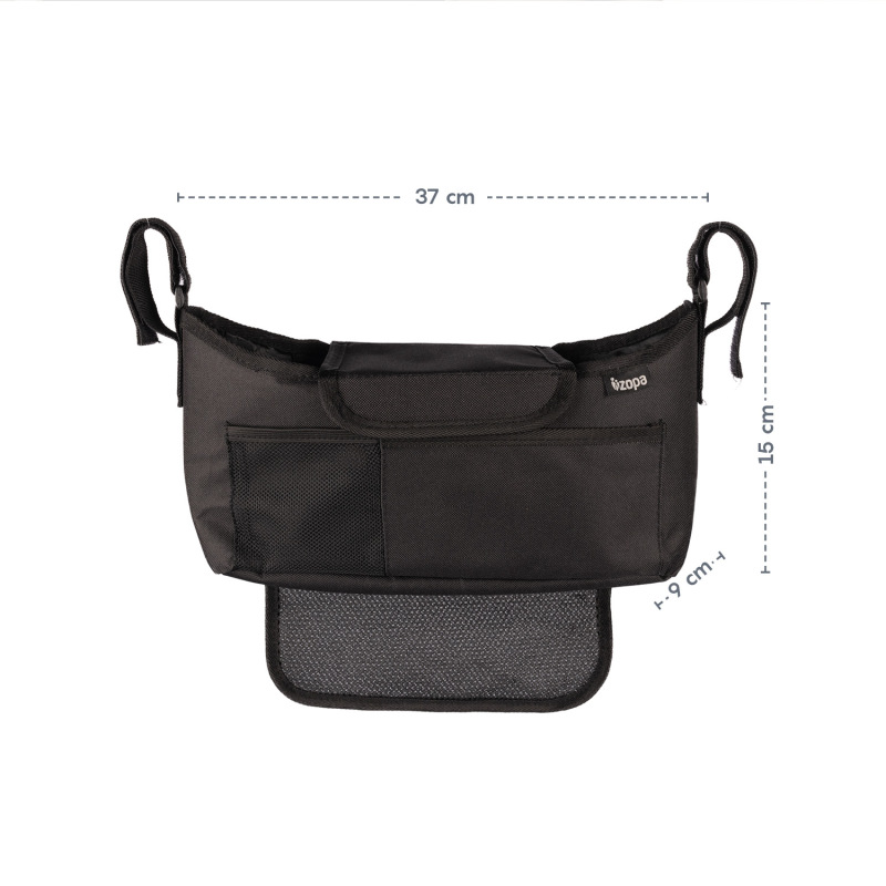 Organizér na kočík Plus, Black 3