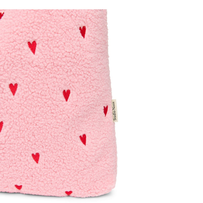 STUDIO NOOS - Teddy MOM BAG | Light Pink hearts 1