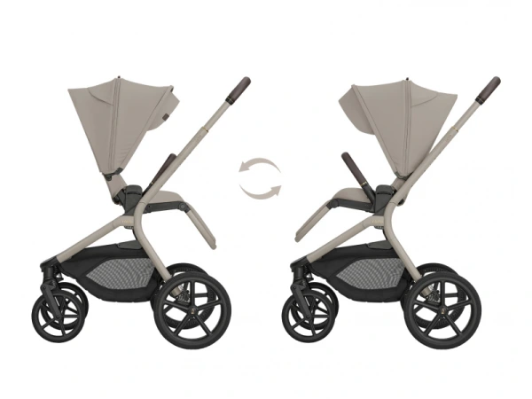 KikkaBoo Kočík 2v1 Goya Platinum Champagne 7