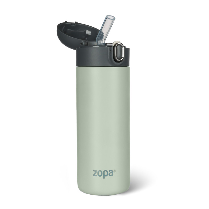 Termoska na tekutiny s brčkem 400 ml, Pistacio green