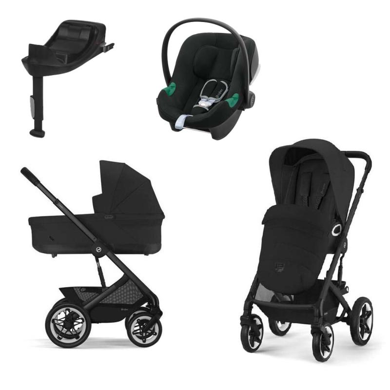 Cybex Talos S Lux Moon Black Travel Set