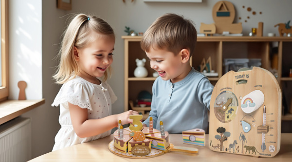 Drevená doska Montessori Počasie 5