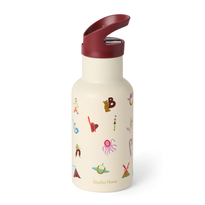 Studio Noos Nerezová Láhev na nápoj Small 350ml l Abeceda 3