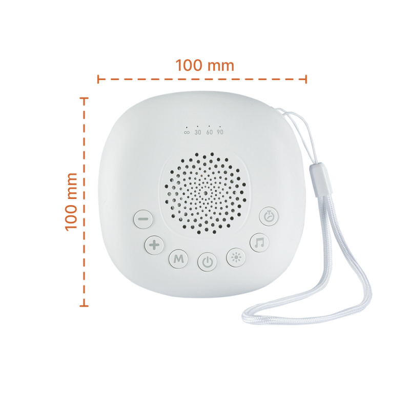 Prenosný usínací modul Premium s LED svetlom, bielym šumom a zvukmi, White 1