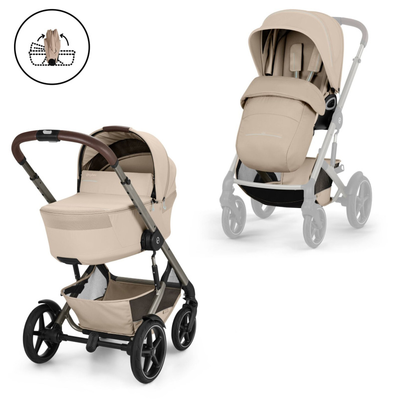 TALOS S LUX BLK 2026 + hlboká skladacia vanička - ALMOND BEIGE