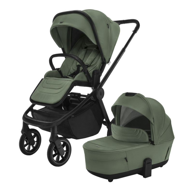 Set športový kočík Move Cross 5 + hlboká korba XL 5 + adaptéry, Rocky Green