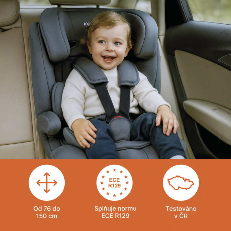 Autosedačka Alfa i-Size isofix, Grey 1