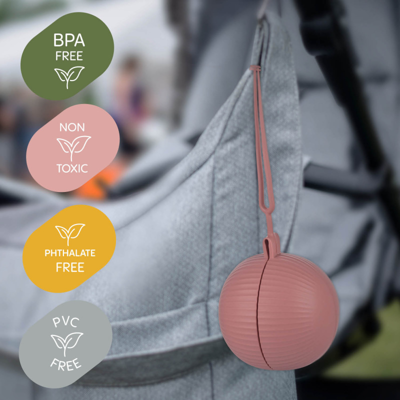 Silikónový kryt cumlíka uzatvárateľný, Old Pink 7