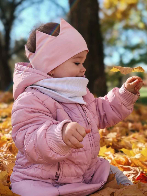 Korunková detská čelenka - BABY PINK
