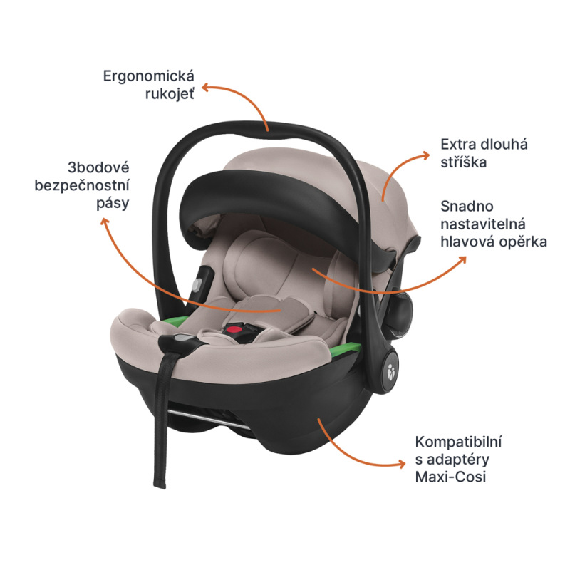 Autosedačka XM Plus i-Size bundle, Foggy Grey 2