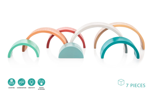 Dřevěná skládací duha, Sunset 3