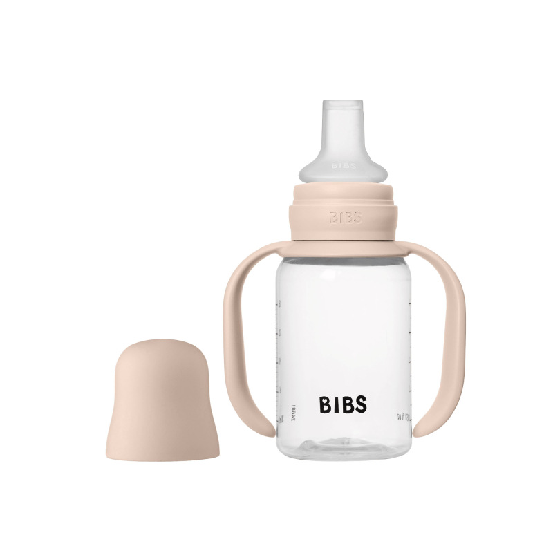 BIBS Fľaša so silikónovým náustkom 150ml, Blush