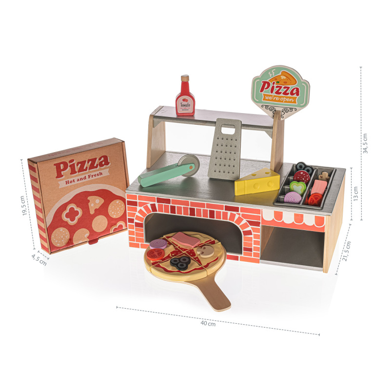 Dřevěný set Pizzerie 1