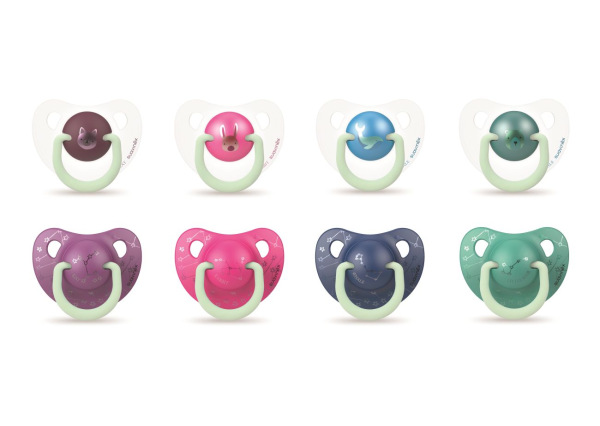 SUAVINEX | CUMLÍK DEŇ&NOC anatomický silikón 6-18m - 2 ks