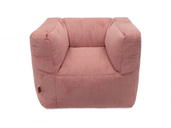 Kreslo detské Beanbag Corduroy Wild Rose 1