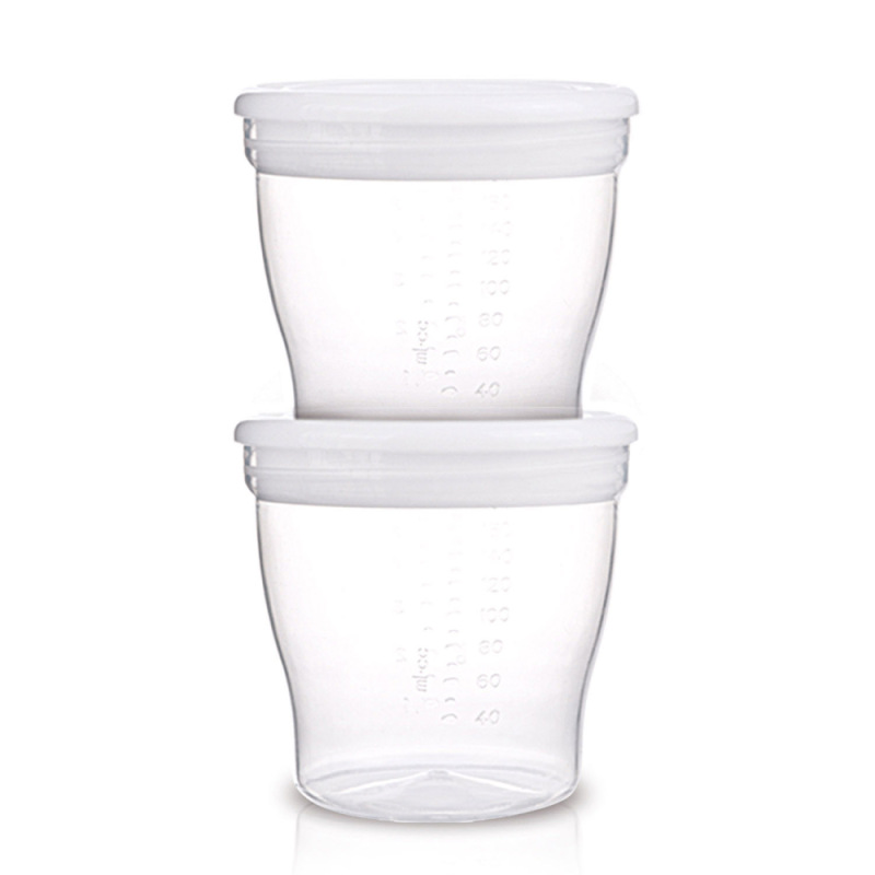 CANPOL BABIES Poháriky na uskladnenie materského mlieka (aj zmrazením) 180ml 4ks 1